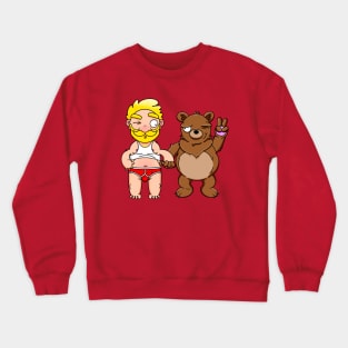 Bear Lover Blond (No Text) Crewneck Sweatshirt